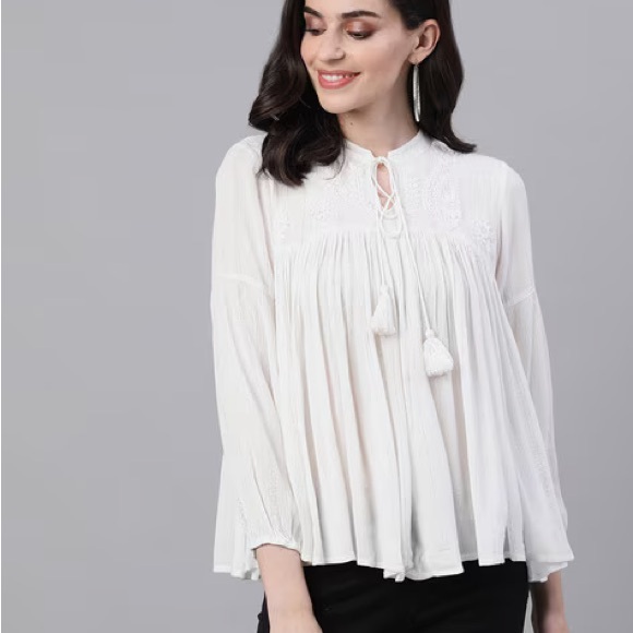 Rachel Zoe white top size medium - Picture 6 of 16